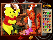 Click to Play Winnie the Pooh Online Coloring