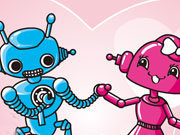 Click to Play Cute Robots in Love