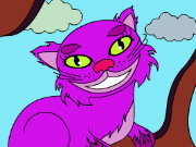 Click to Play Alice in Wonderland: The Cheshire Cat Coloring Game