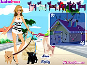 Click to Play Dog Walking Dress Up