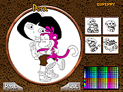 Click to Play Dora Online Coloring