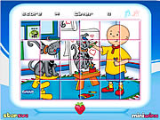 Click to Play Caillou Rotate Puzzle