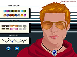 Click to Play Brad Pitt Make up