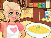 Click to Play Mia Cooking Mac and Cheese
